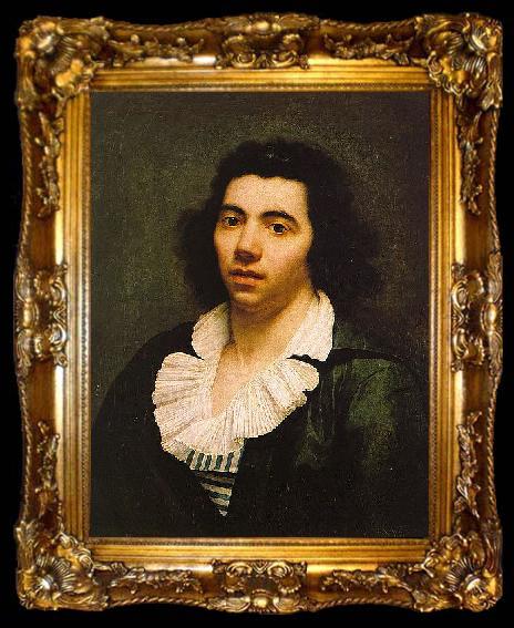 framed  Anne-Louis Girodet de Roussy-Trioson Self portrait, ta009-2